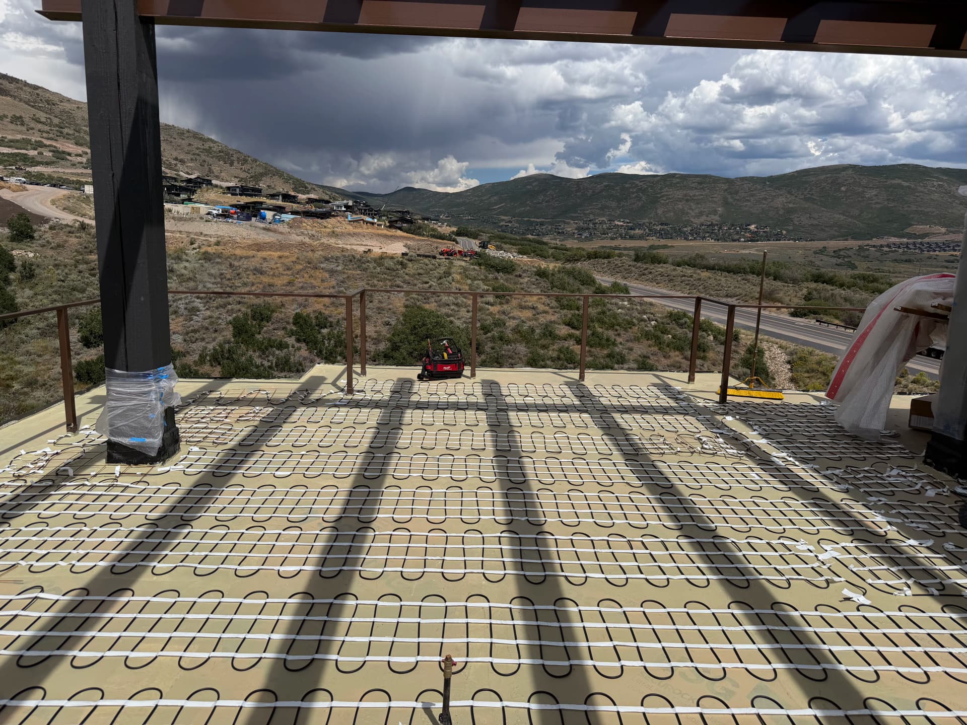 Gallery photos for Warmzone Radiant Heat Installation on a Park City Custom Home Balcony: Image #3