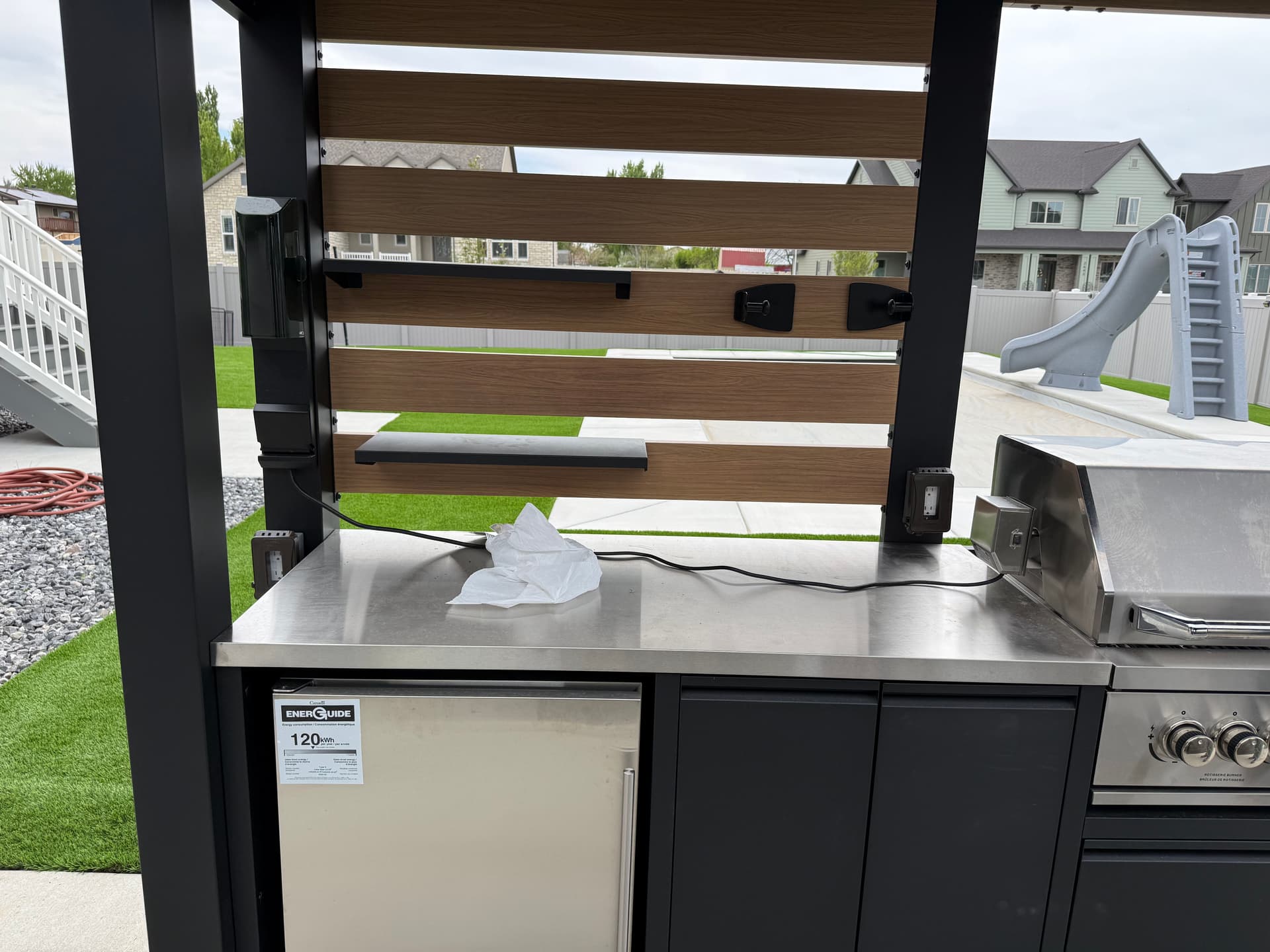 Gallery photos for Running Power to a Backyard Gazebo Outdoor Kitchen Setup: Image #3