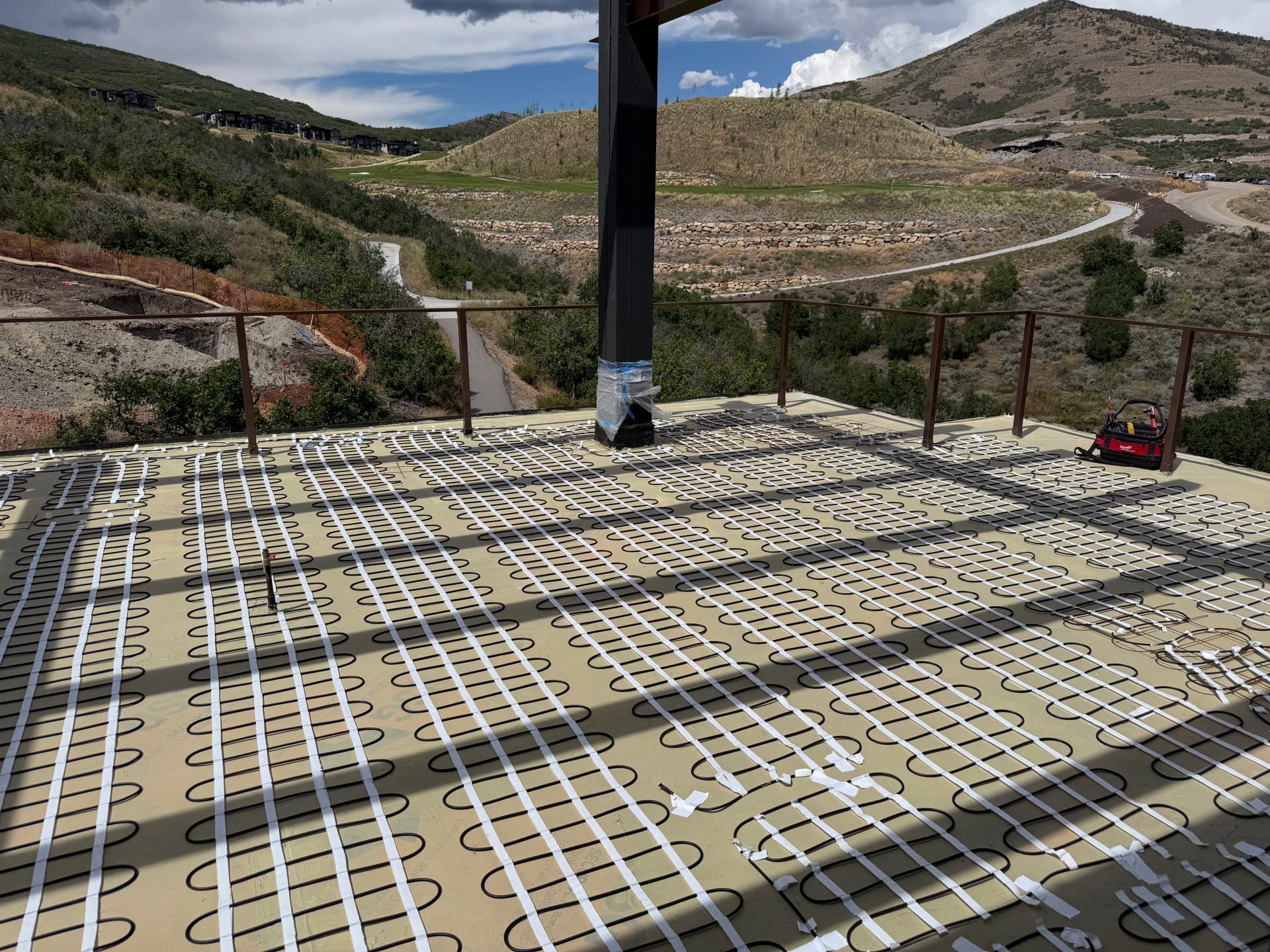 Gallery photos for Warmzone Radiant Heat Installation on a Park City Custom Home Balcony: Image #1