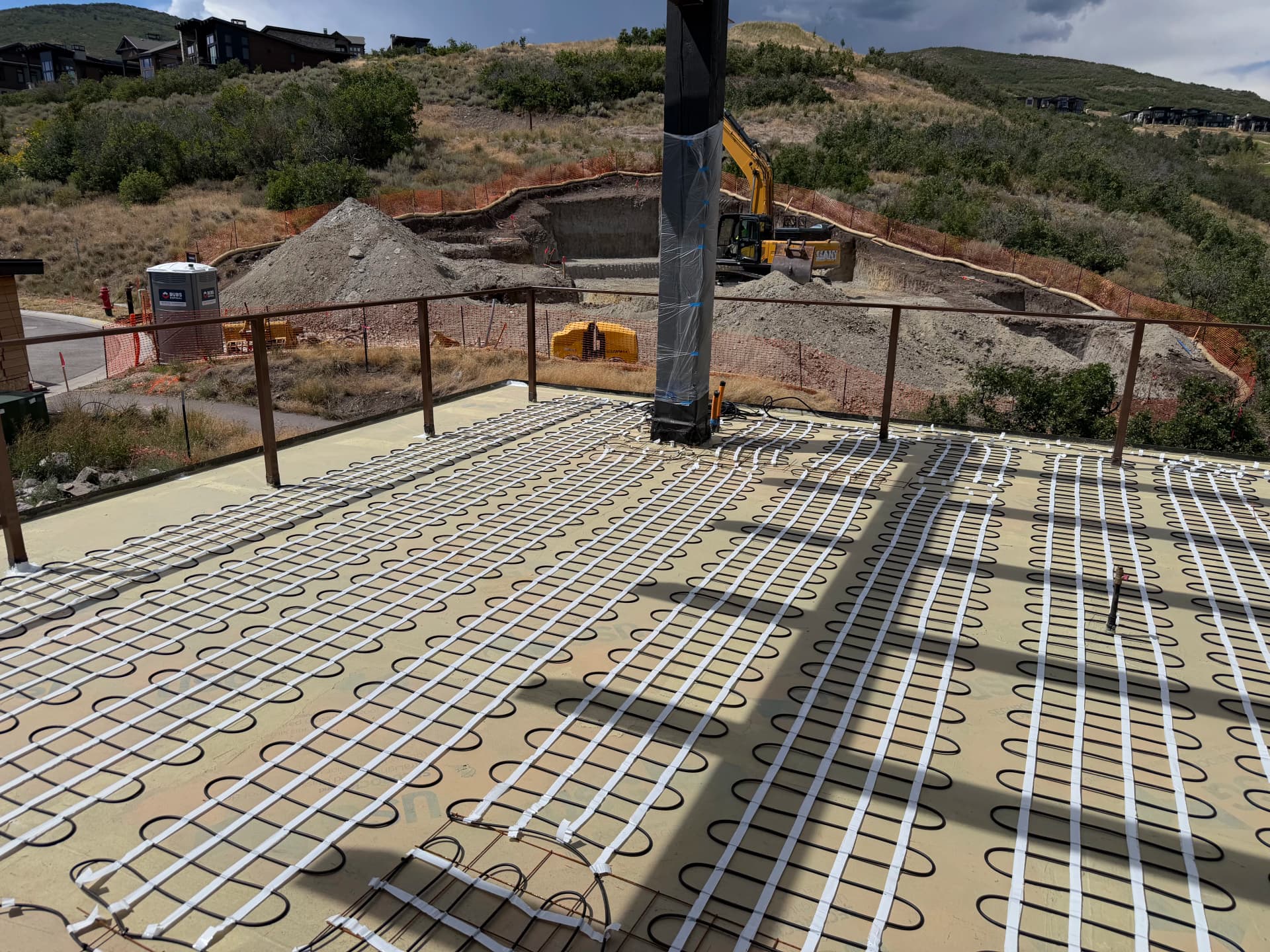 Gallery photos for Warmzone Radiant Heat Installation on a Park City Custom Home Balcony: Image #2