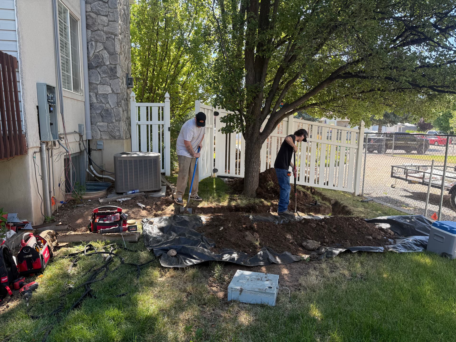 Gallery photos for Meter Upgrade with New Underground Conduit - Rocky Soil and All: Image #2