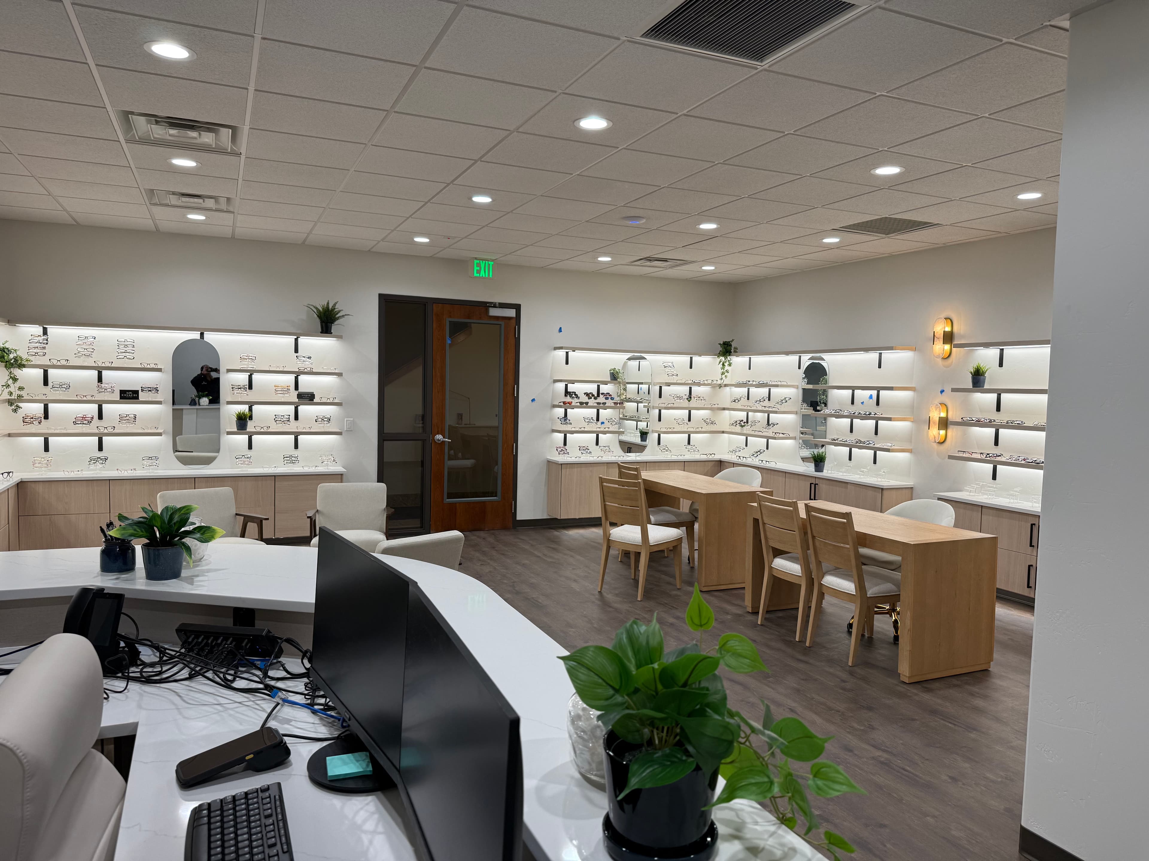 Project Custom Shelf Lighting Installation at Lakeview Eye Care image