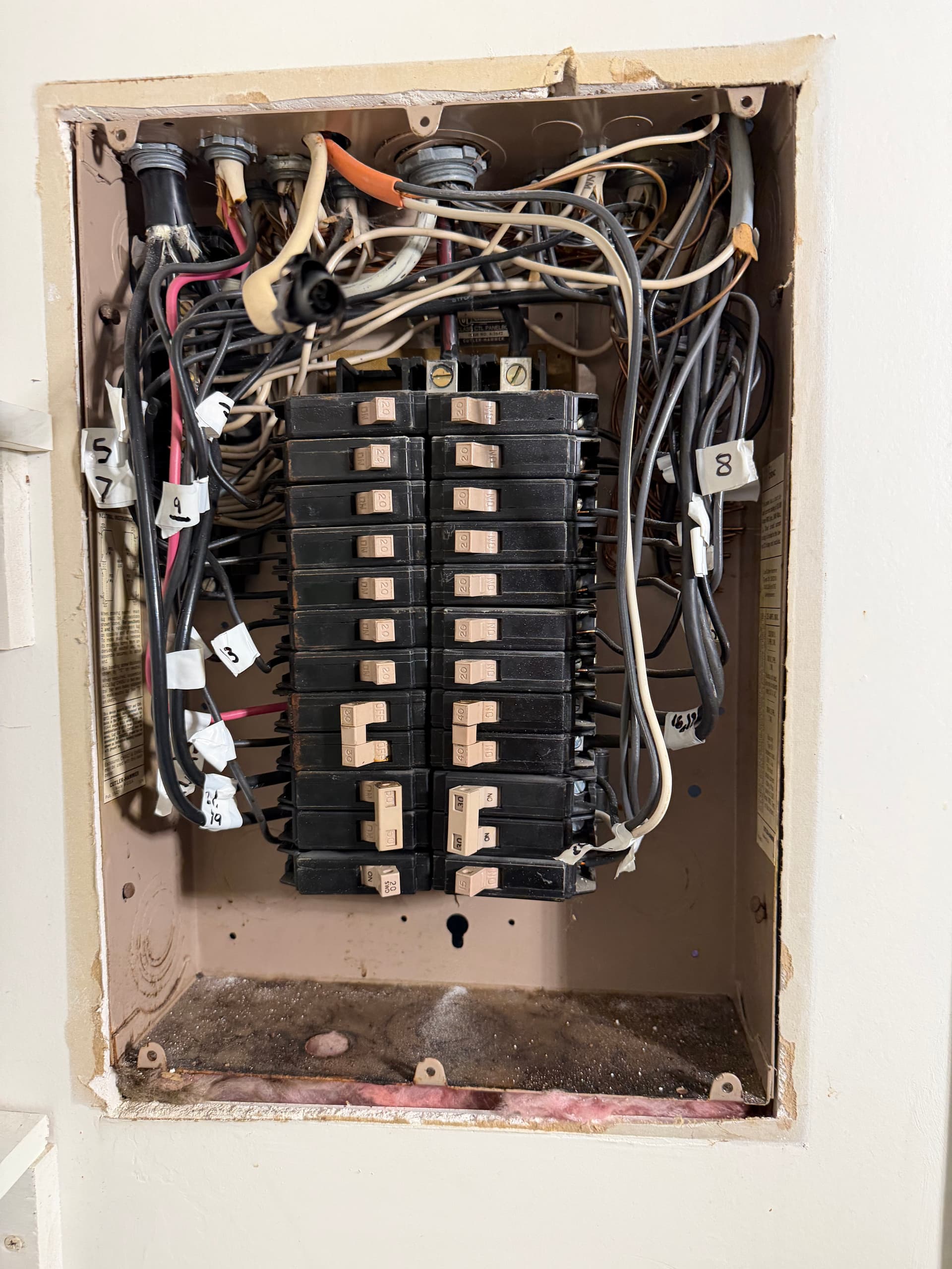 Electrical Panel Relocated Out of the Bathroom and Done Right image