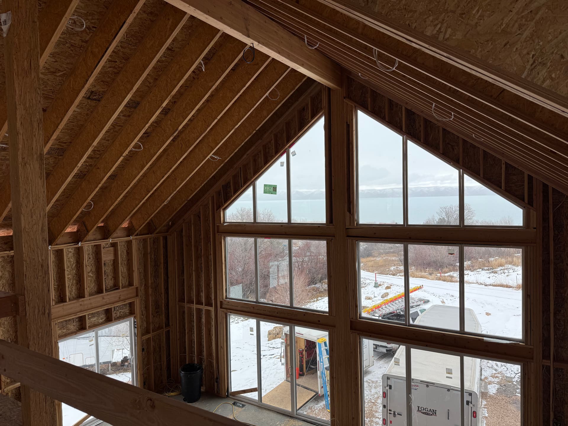 Electrical Rough-In Completed for Stunning Fish Haven Cabin