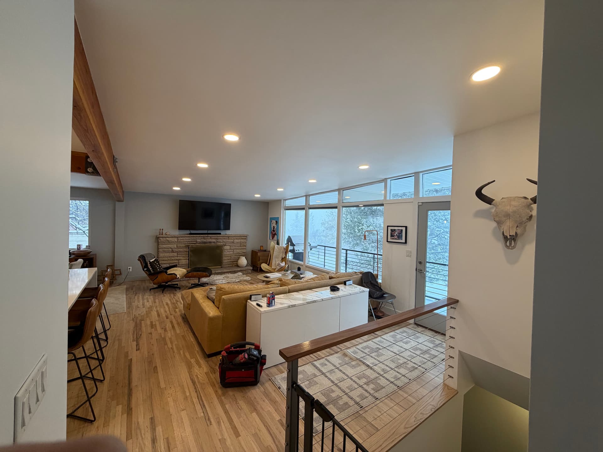 Living Room Glow Up with Modern Lighting