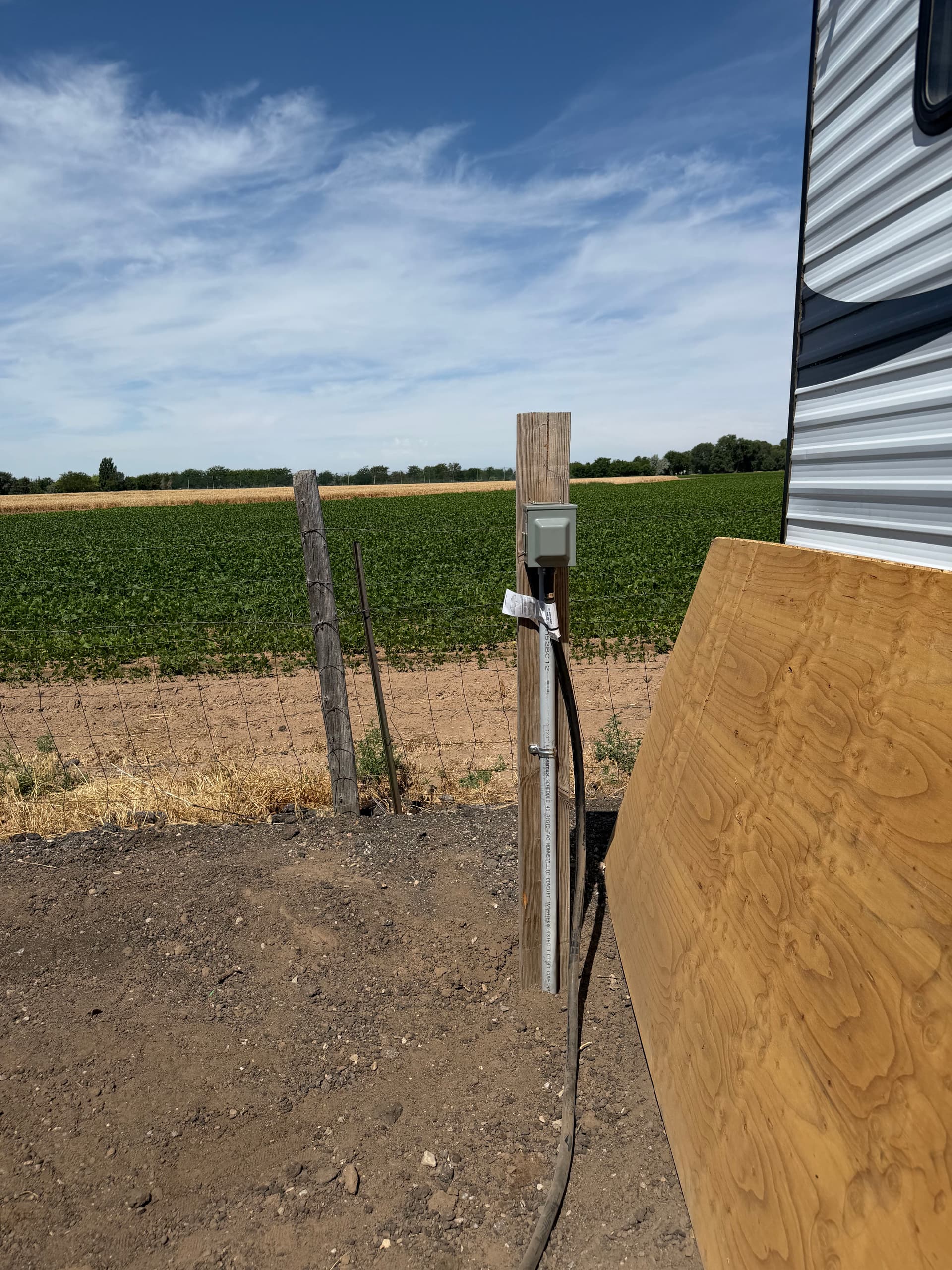 Underground Power Run to a 5th Wheel on Rural Property image