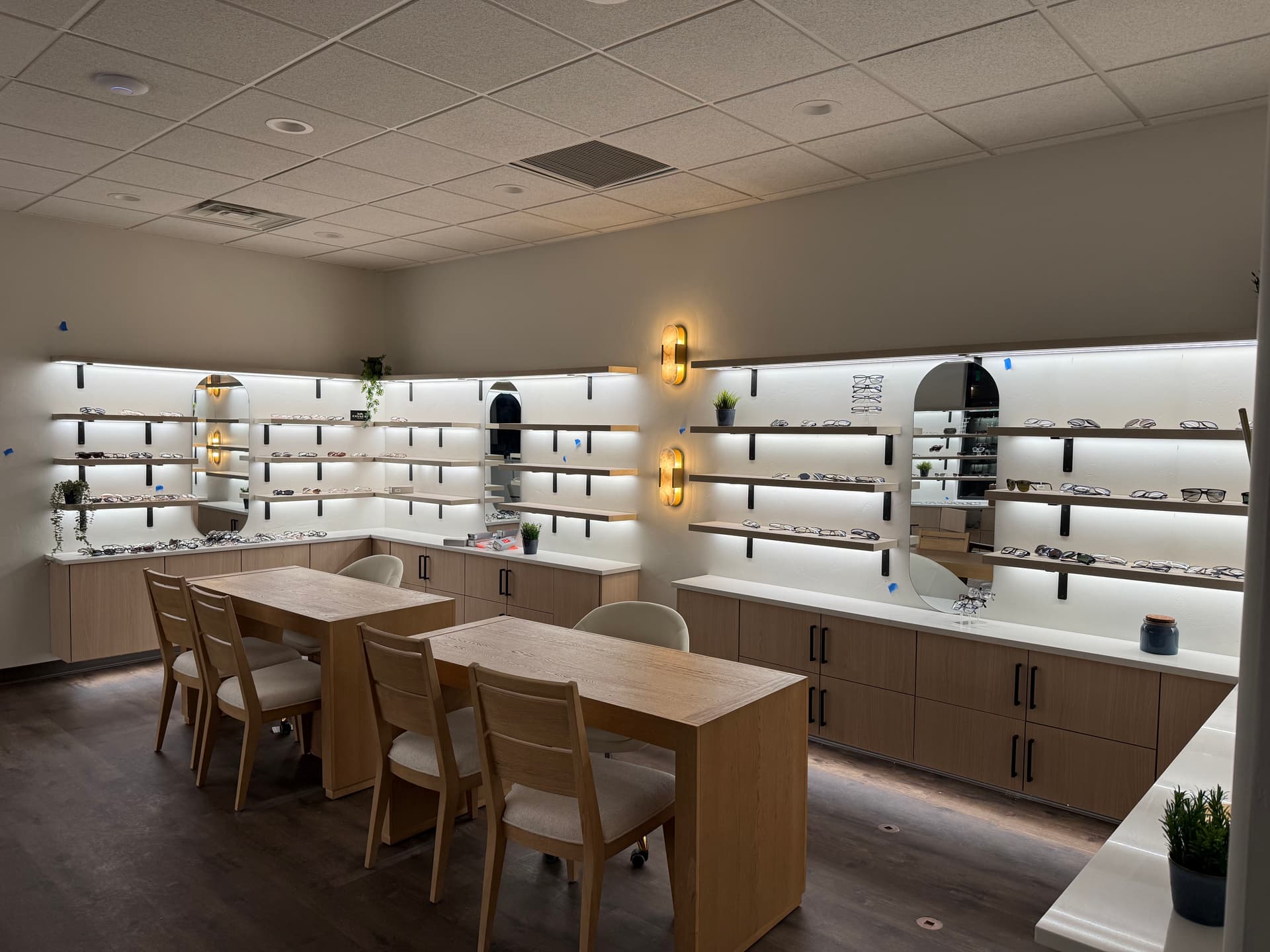 Gallery photos for Custom Shelf Lighting Installation at Lakeview Eye Care: Image #5