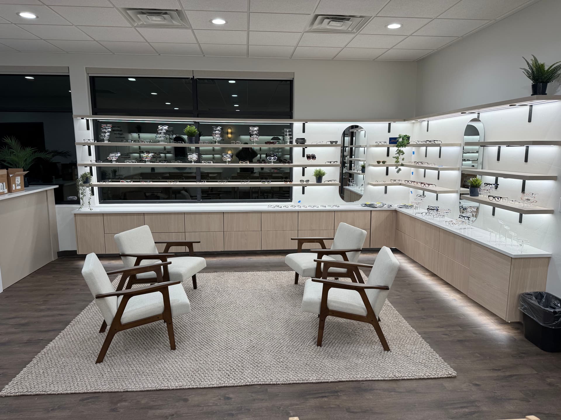 Gallery photos for Custom Shelf Lighting Installation at Lakeview Eye Care: Image #2